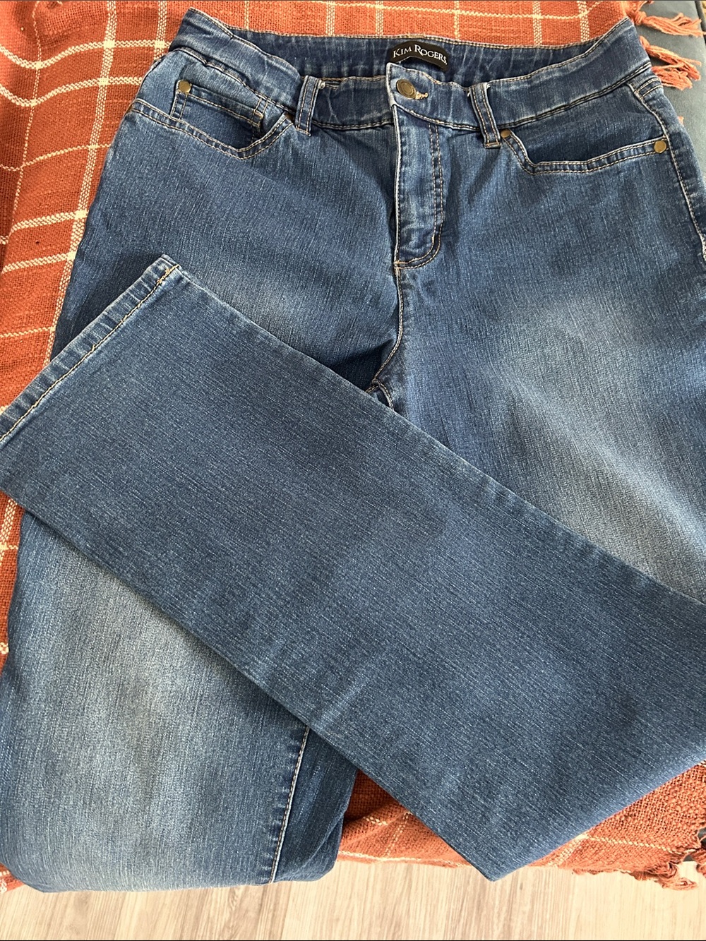 Kim Rogers women’s Straight-Leg Indigo Denim Jeans